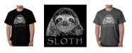 LA Pop Art Mens Word Art T-Shirt - Sloth